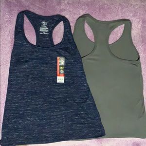 Blue racer back tank NWT - green racer back tank